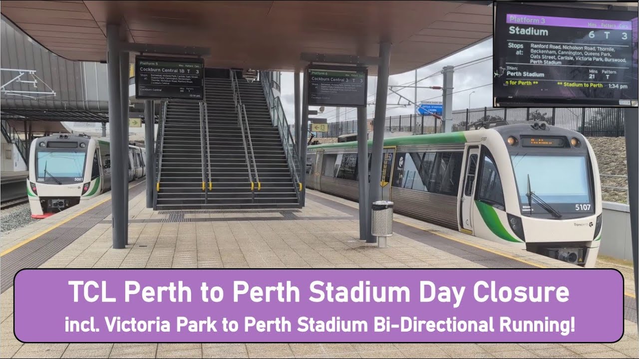 Thornlie-Cockburn Line Perth to Perth Stadium Day Closure (incl. Bi-Directional Run!) (5 Oct 2025)