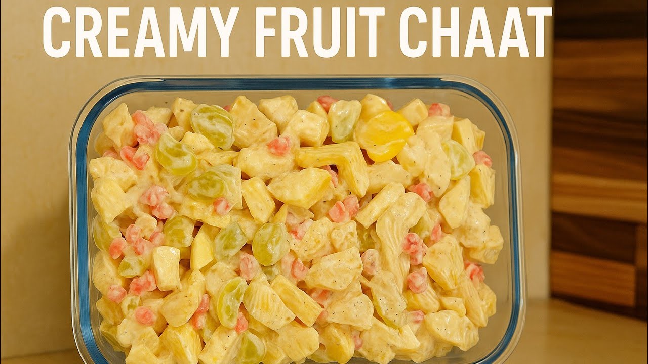 Creamy Fruit Chaat Recipe | Refreshing & Delicious Summer Special