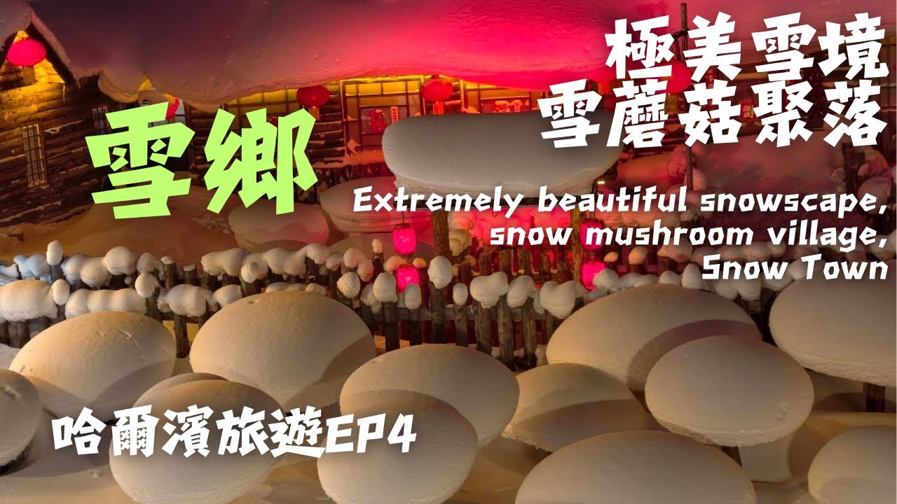 哈爾濱旅行EP4：令人驚嘆的雪蘑菇屋和雪景| 雪鄉 |雪景 |超漂亮的雪蘑菇屋@小馬一伙的二三事