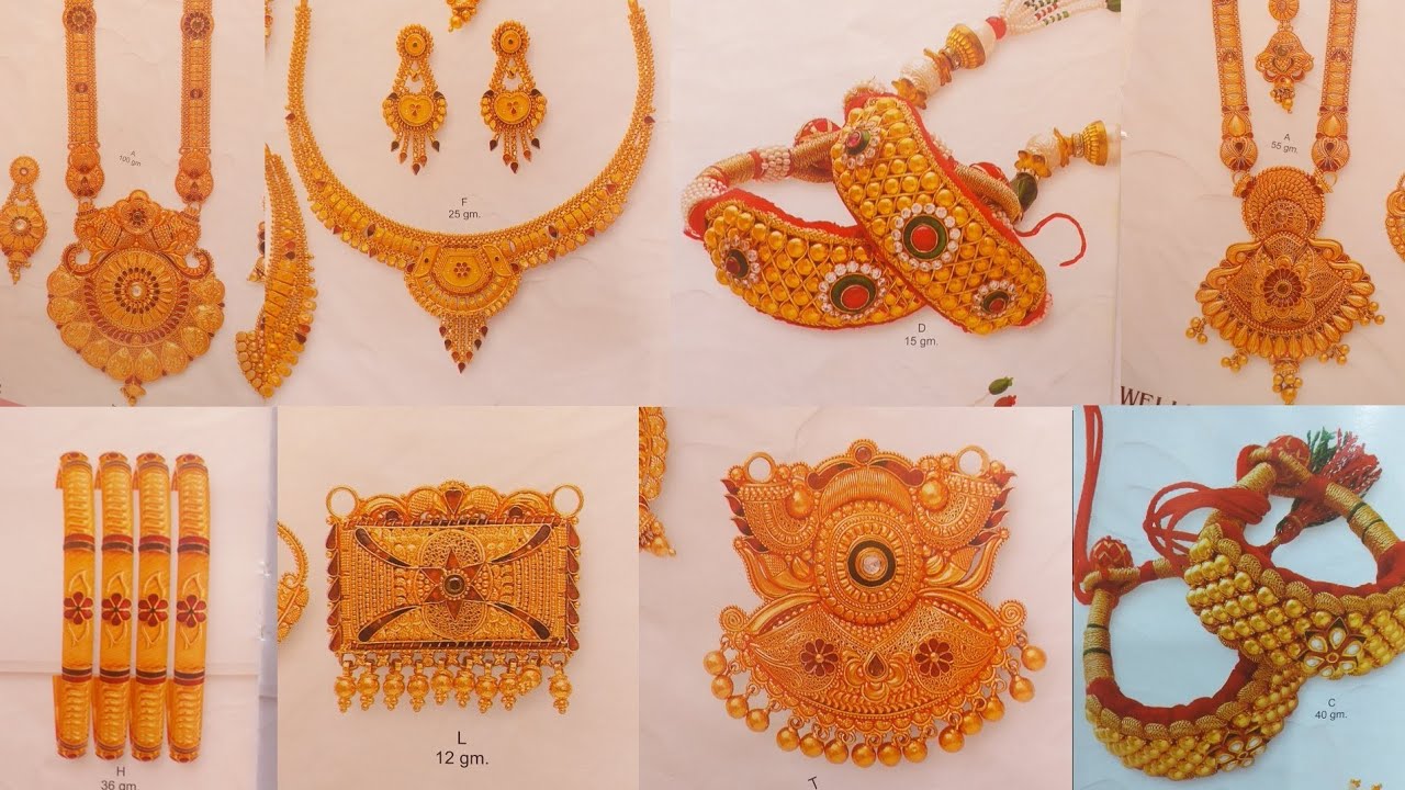 latest gold Rani Haar design| gold puchi design| gold necklace design| gold Chudi set design|tevta