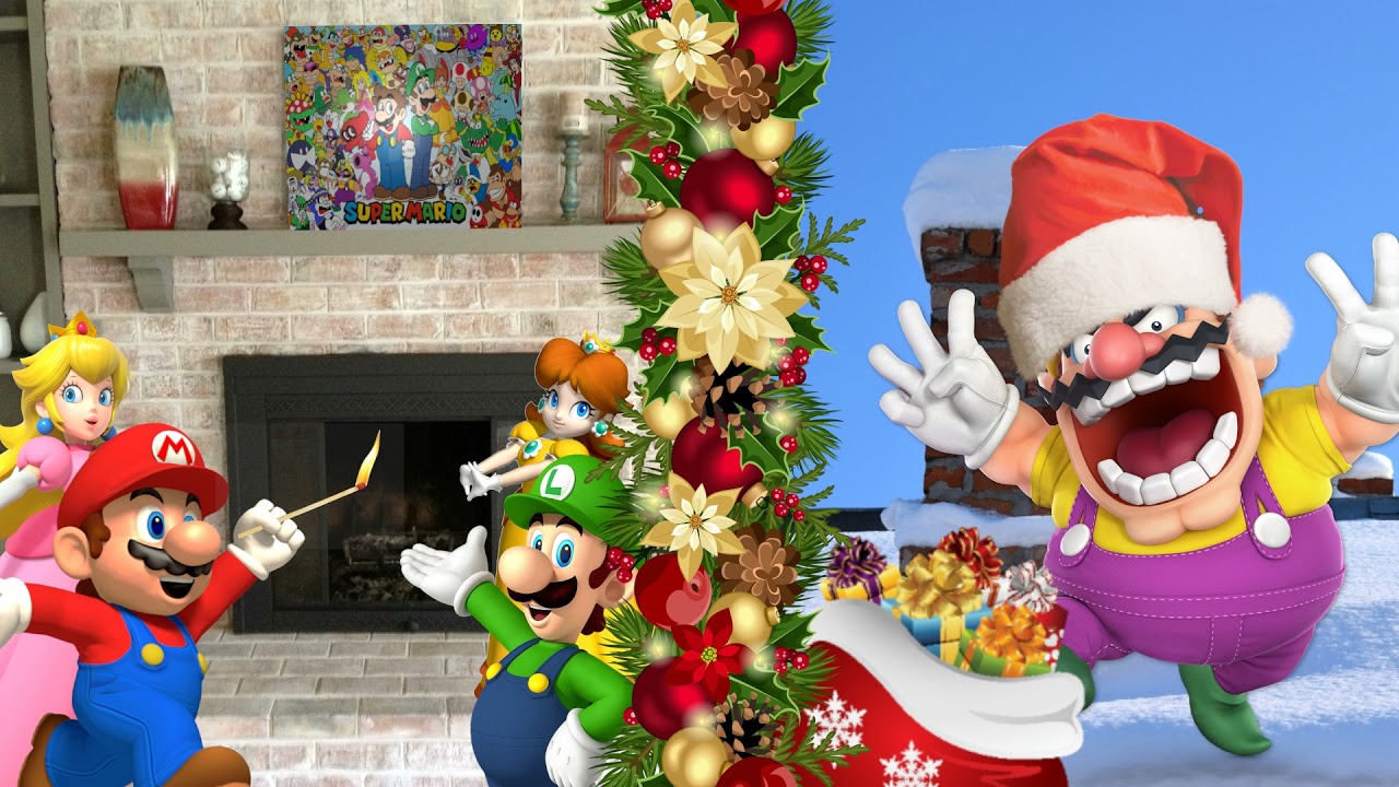 Wario dies by getting stuck in a chimney while trying to rob Mario's house disguised as Santa.mp3