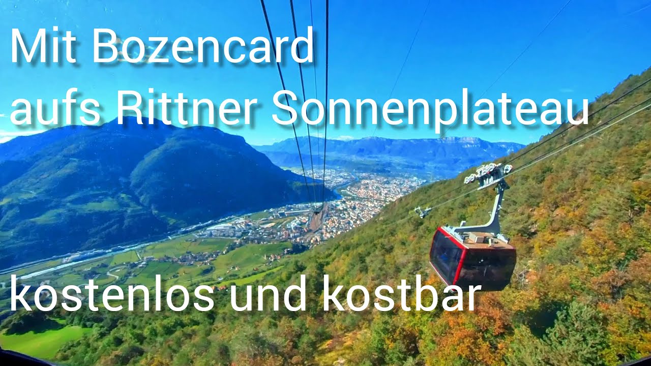 Mit Bozencard aufs Rittner Sonnenplateau - kostenfrei und kostbar (S&uuml;dtirol)