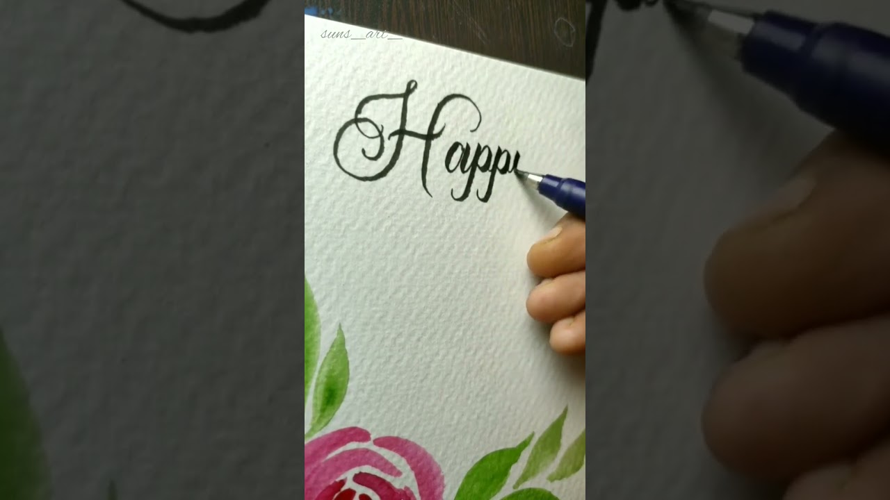 Happy new year Calligraphy ✨#shorts #calligraphy #newyear #happynewyear #lettering #art #wishes