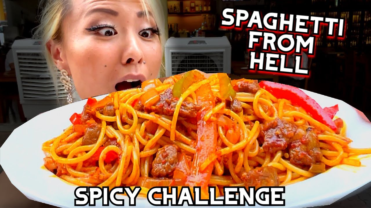 SPICY SPAGHETTI FROM HELL CHALLENGE at Southwest Tavern in Singapore!! #RainaisCrazy