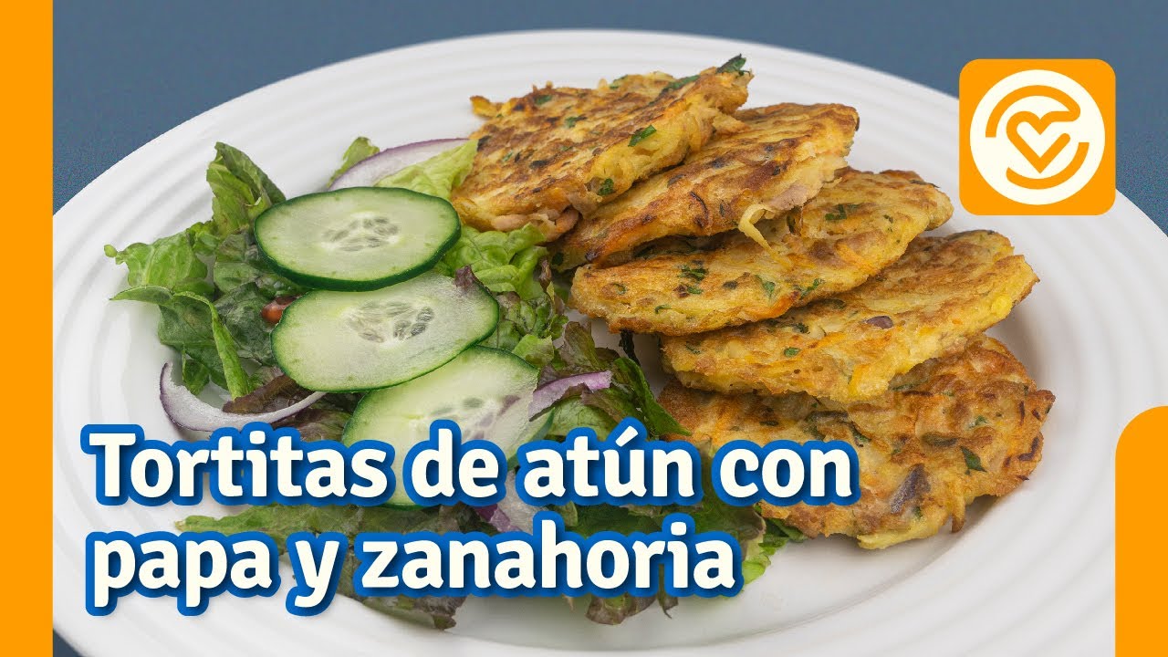 Tortitas de atún con papa y zanahoria | 🍽