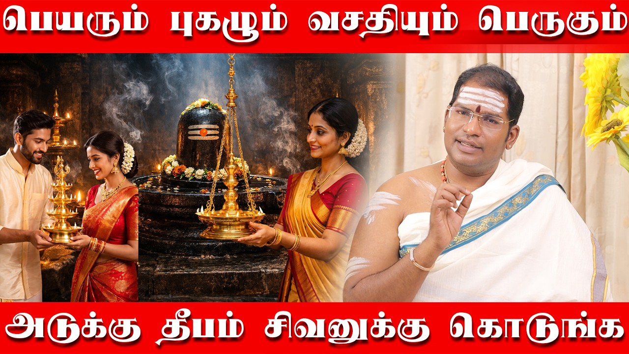 வசதியான வாழ்க்கை பெயர் புகழ் மேலும் மேலும் பெருகும் | அடுக்கு தீபமும் தொங்கு விளக்கும் கொடுங்க