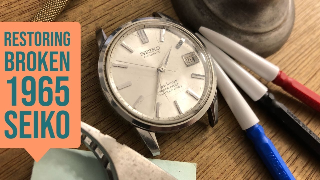 РЕСТАВРАЦИЯ SEIKO SEA HORSE 1965 ГОДА, также известных как ЯПОНСКИЕ ЧАСЫ SEAMASTER - Калибр 7625