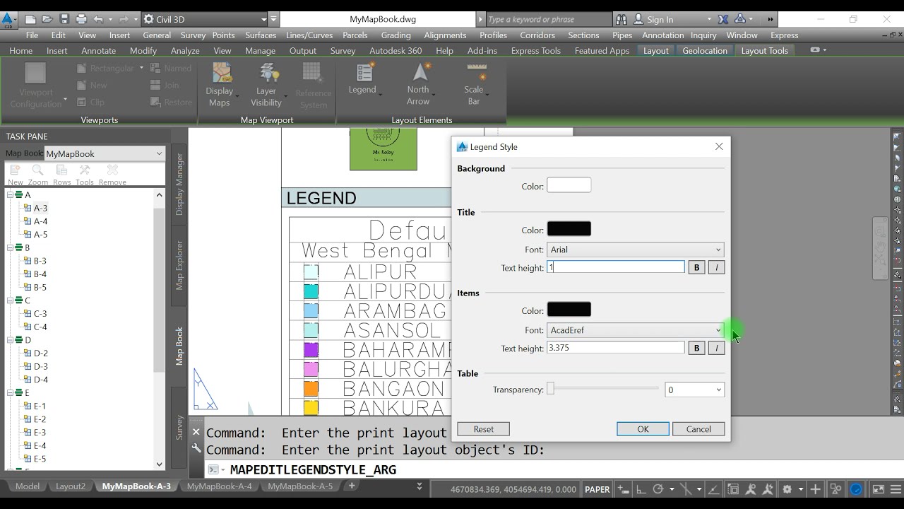 Creating a Map Book in Autodesk Civil 3D