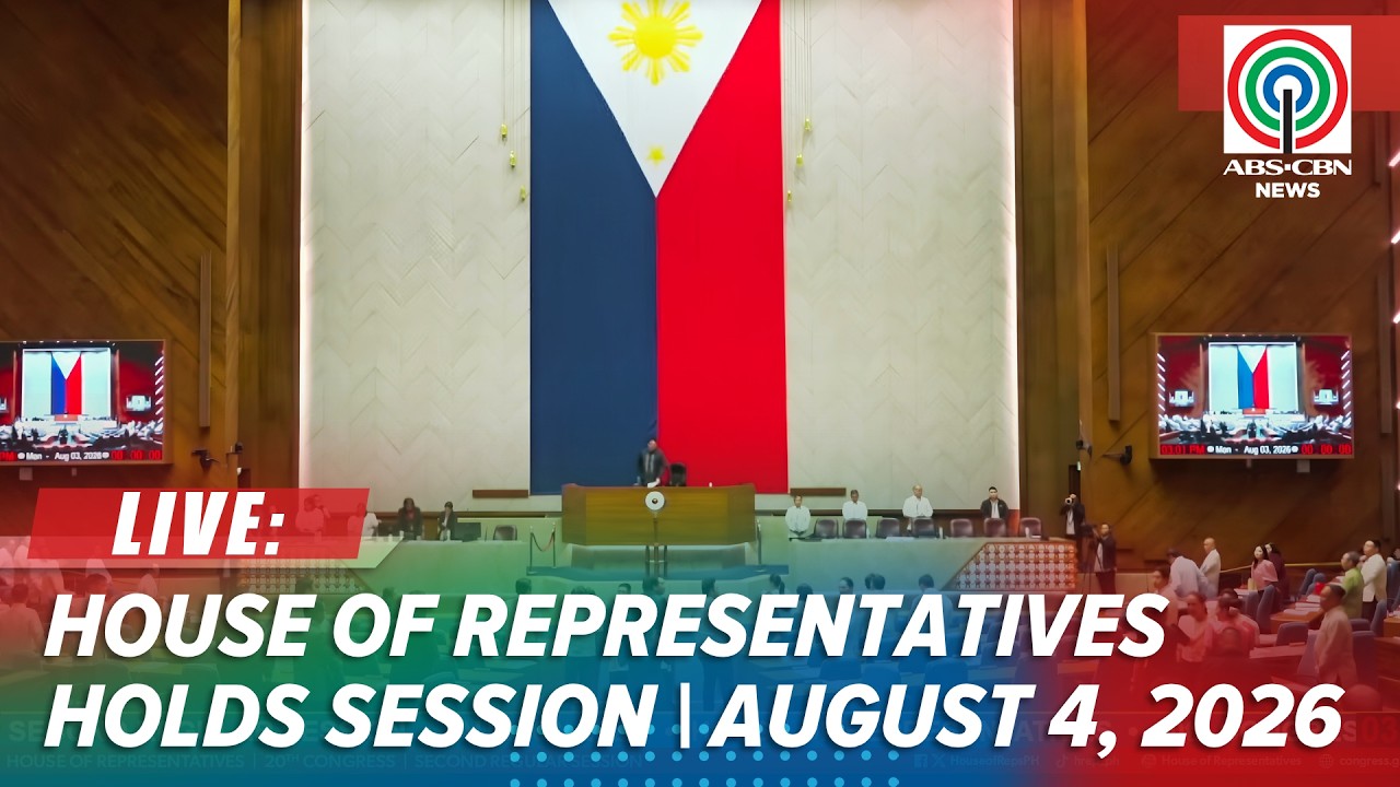 LIVE: House of Representatives holds plenary session | ABS-CBN News (August 4, 2026)