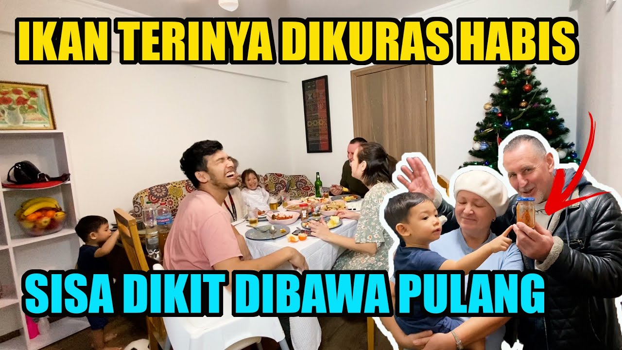 SISA IKAN TERI SAMBAL SAMPAI DIBAWA PULANG KARNA ENAK - TAHUN BARU SAMA MERTUA
