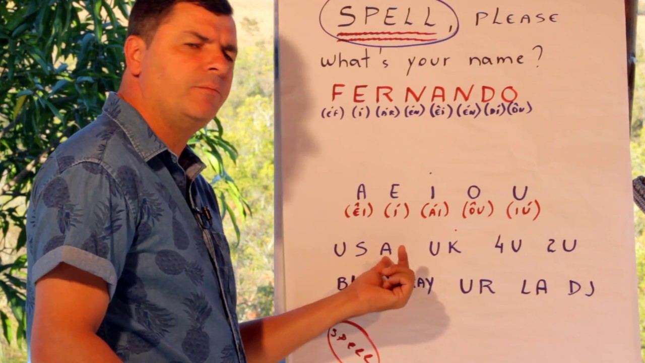 Soletrando em inglês - Letras e siglas | Melhor Aula de Inglês do Youtube!