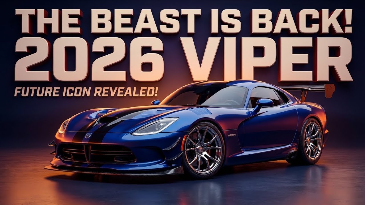 Dodge Viper 2026 года выпуска представляет возрожденный суперкар мощностью 720 л.с.!