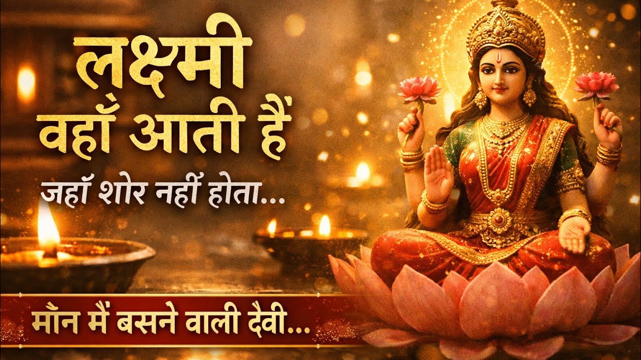 🌸 लक्ष्मी वहाँ आती है जहाँ शोर नहीं होता#music#song#peace#laxmimaa 