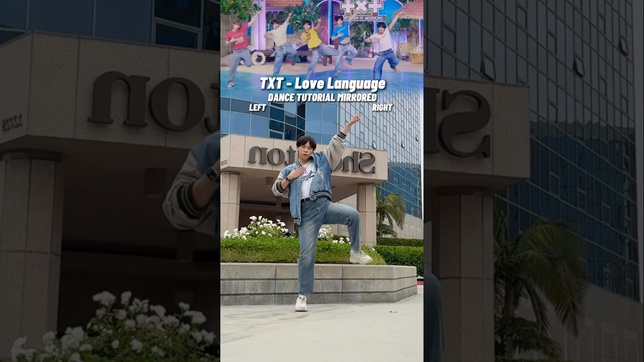 TXT - &lsquo;Love Language&rsquo; DANCE TUTORIAL MIRRORED (50% SPEED) #kpoptutorial