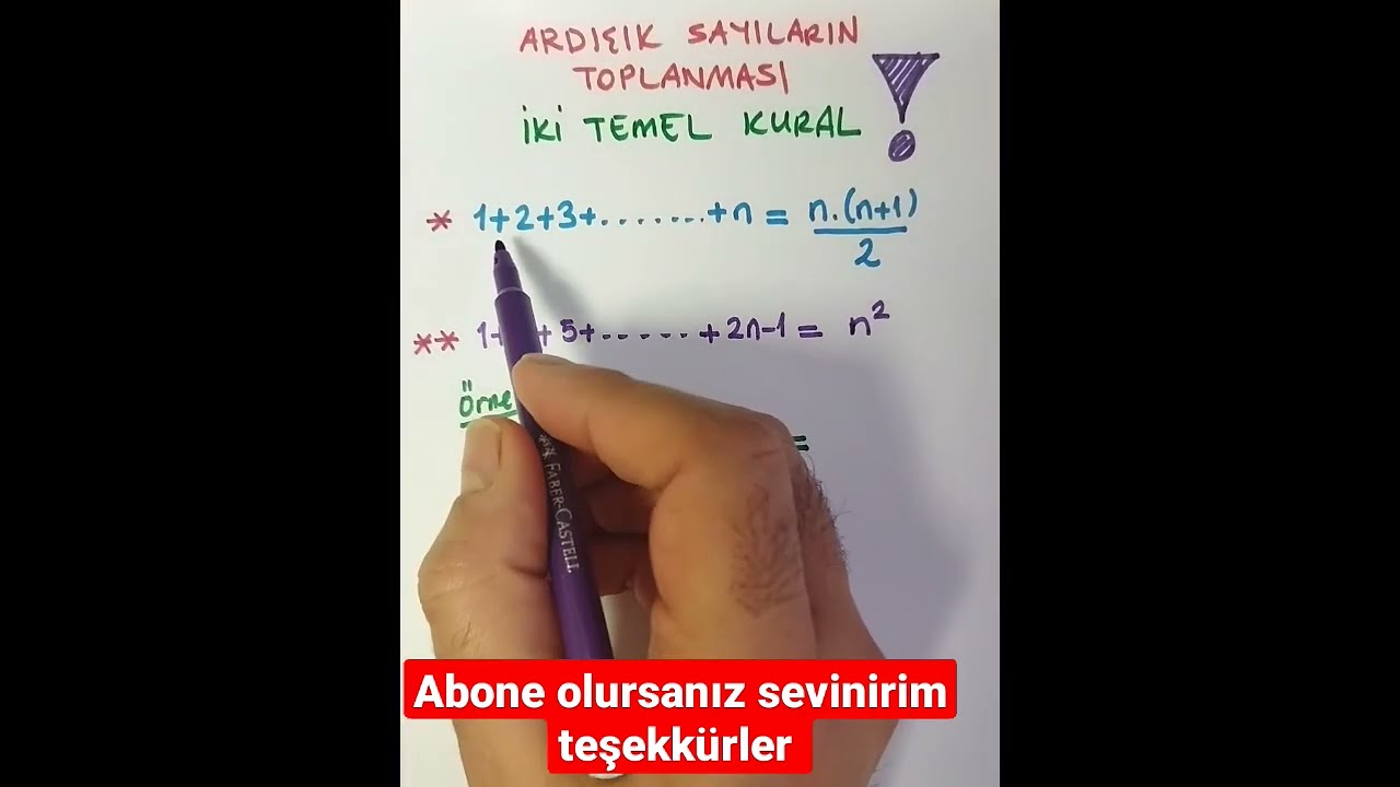 Mutlaka &Ouml;ğren/Ardışık Sayıların Toplamı 📌📌