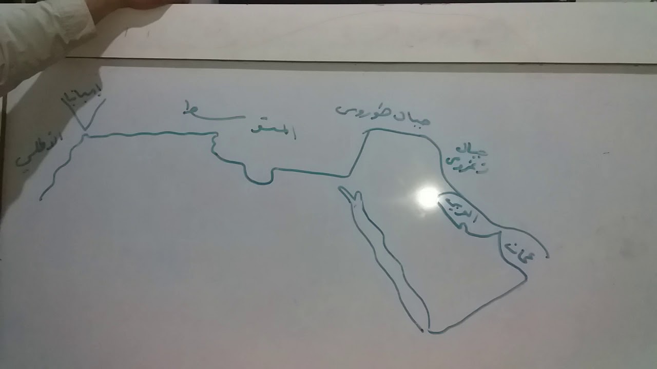 تعليم رسم خريطة الوطن العربي للأستاذ أسعد أسعد