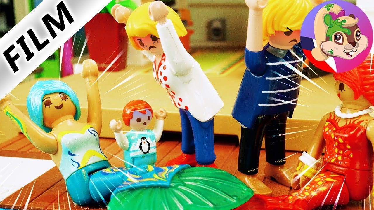 Playmobil příběh | Návštěva z Aquacity | Mořské panny v luxusní vile | Rodina Dvořákova