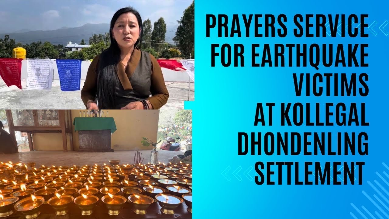 Prayer service for the victims of the devastating earthquake in Tibet.dingri at kollegel.settlement