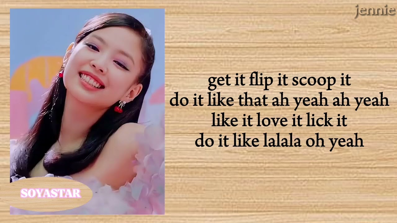 BlackPink-Ice cream lyrics