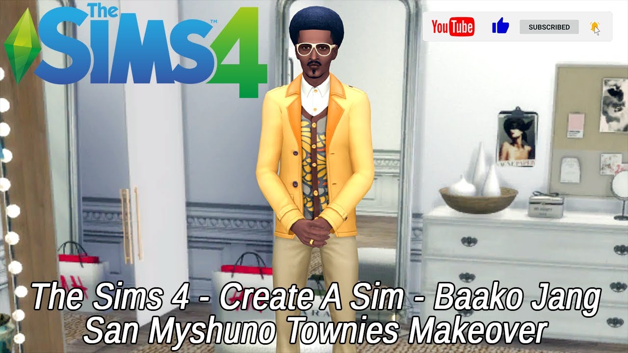 The Sims 4 - Create A Sim - Baako Jang - San Myshuno Townies Makeover