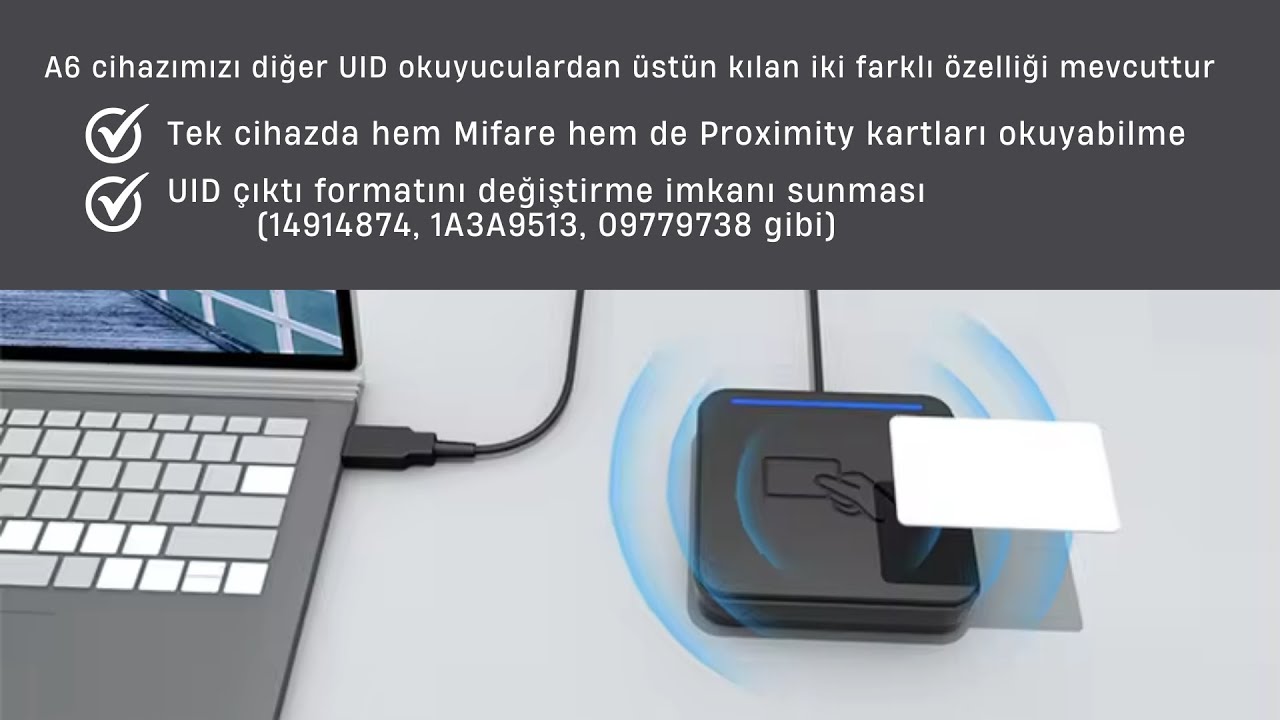 CHIPBOND A6 Mifare + Proximity UID Kart Okuyucu