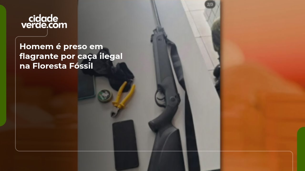 Homem é preso em flagrante por caça ilegal na Floresta Fóssil