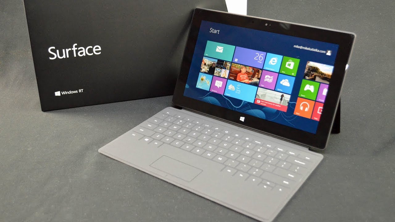 Microsoft Surface: распаковка и демонстрация