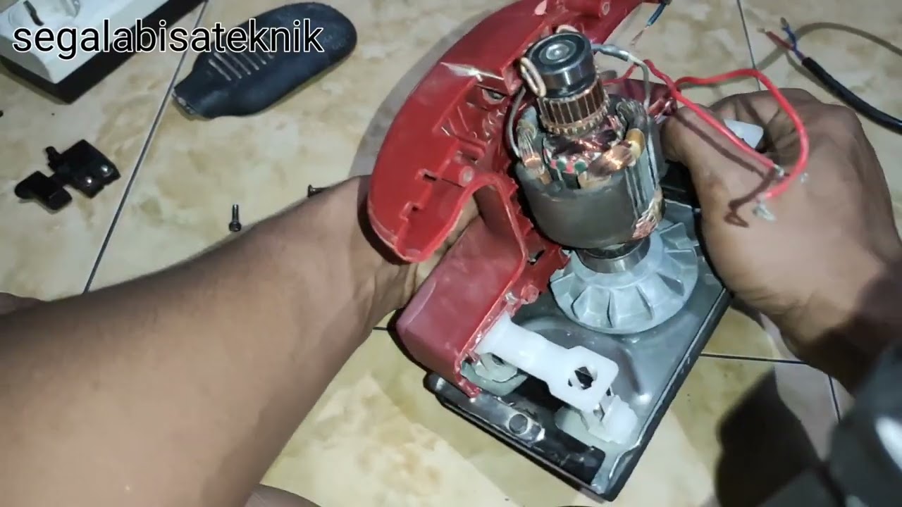 Cara memperbaiki mesin amplas J.T pro mati total tanpa biaya.