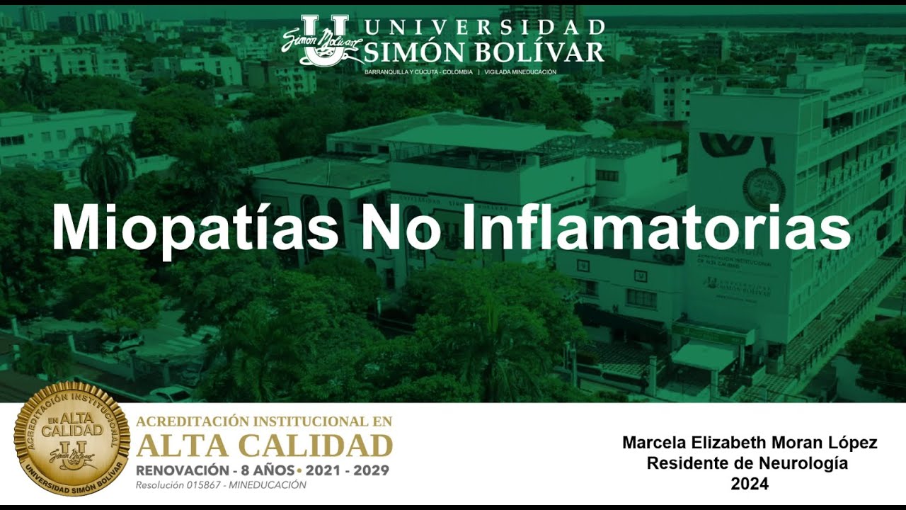 Miopatías no inflamatorias