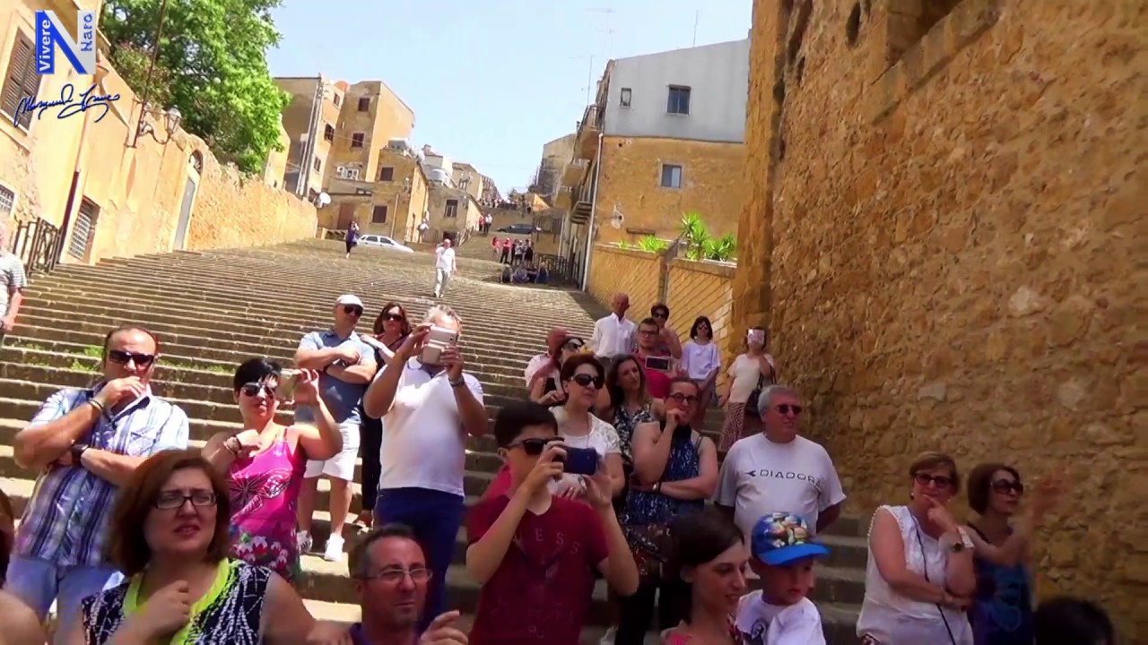 Tirata di li cordi da San Biagio alla Matrice - accoglienza Banda Musicale, SAN CALOGERO Naro 2016 ,