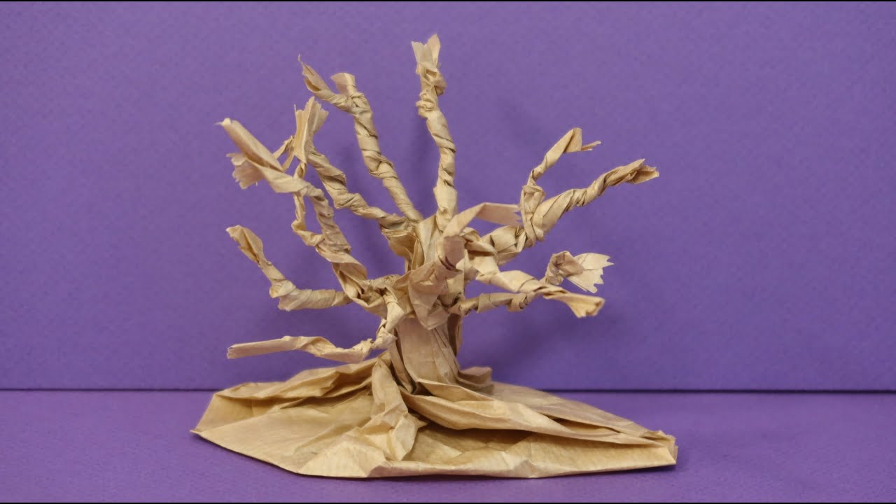 Craft tree with paper