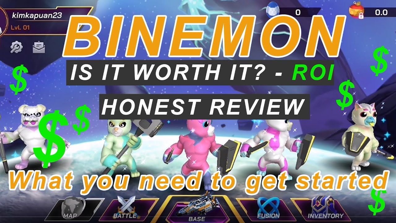 Binemon NFT Gameplay + ROI - Is it woth it? - English Review