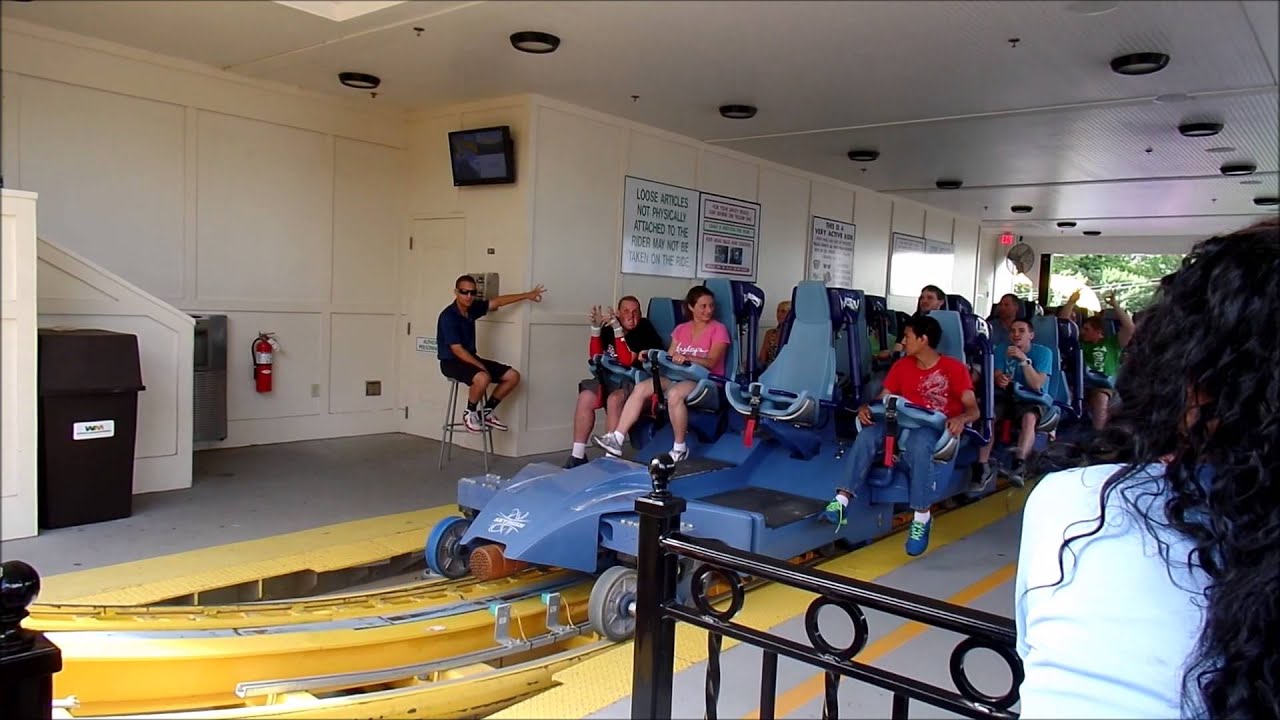 Hershey Park: Skyrush on Ride Front Row POV / June 14, 2014