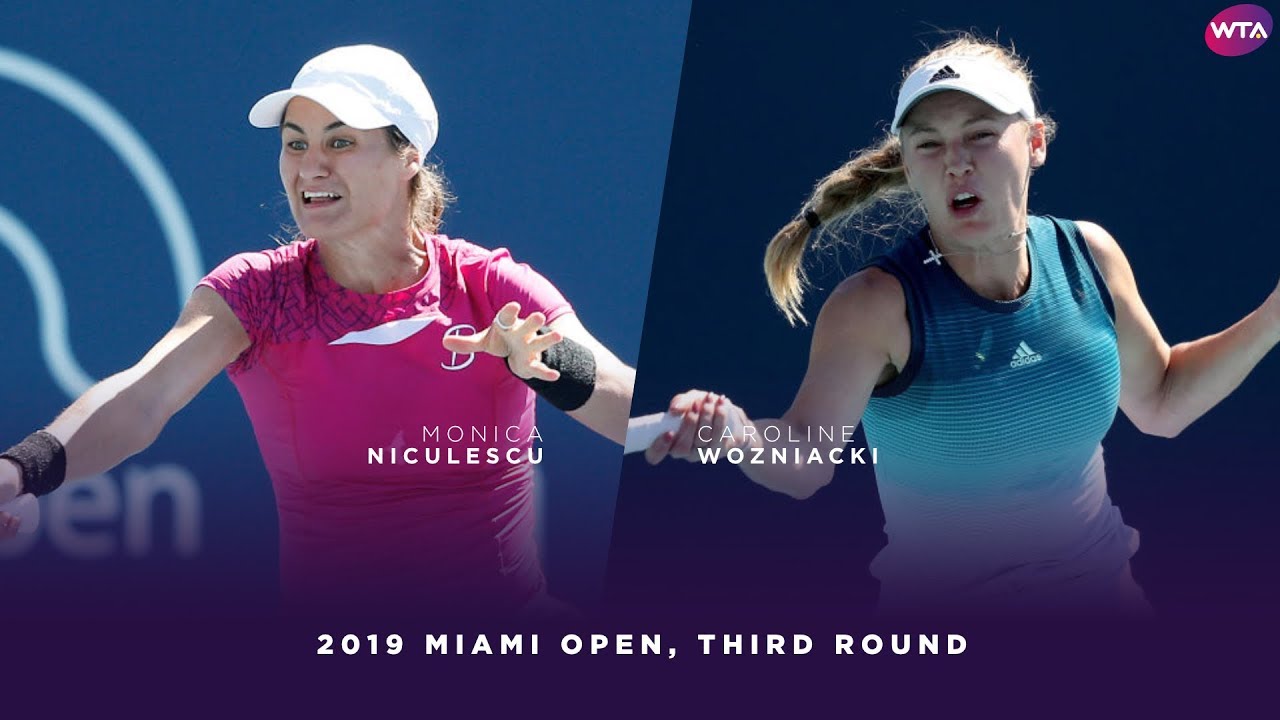 Monica Niculescu vs. Caroline Wozniacki  | 2019 Miami Open Third Round | WTA Highlights