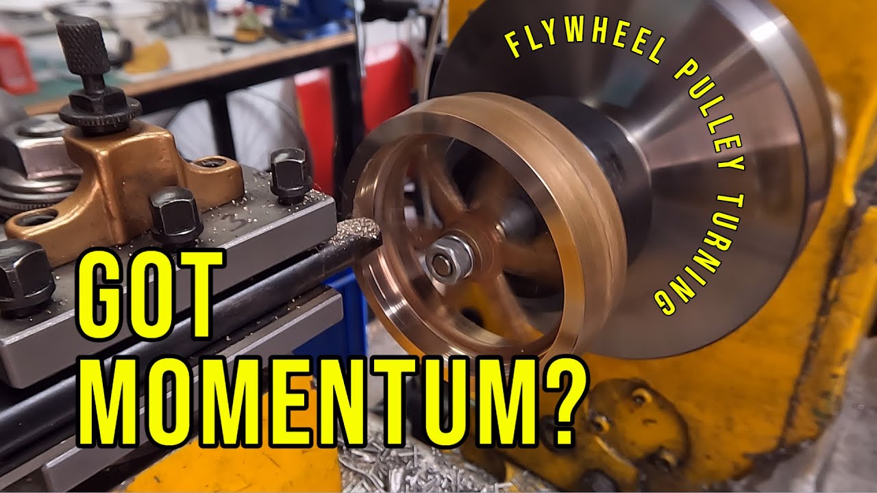 14 Turning the Flywheel and Pulley - PMR #5 #steamengine #steamengines #lathe #machining #turning