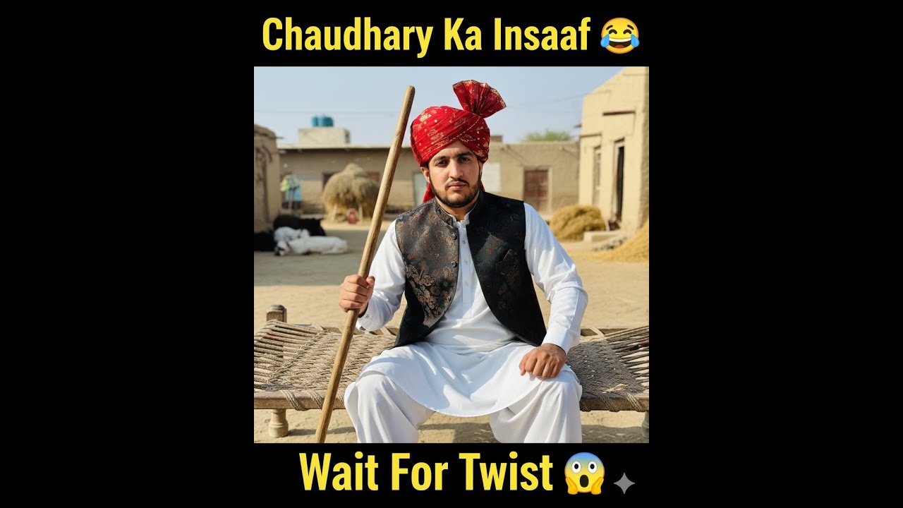 Chaudhary Ka Insaaf 😂 Wait for twist #funny #comedy #funnyvideo #drama