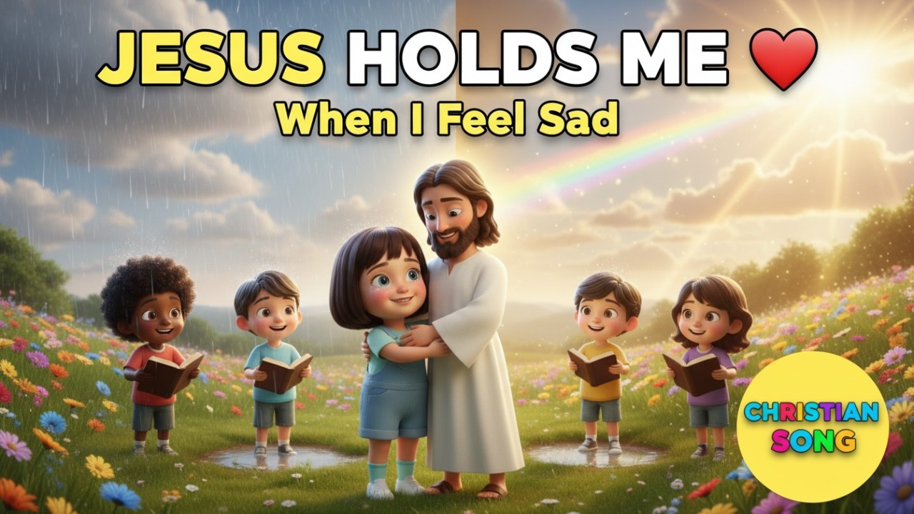 When I Feel Sad Jesus Holds Me ☔❤️ | Happy Christian Kids Song