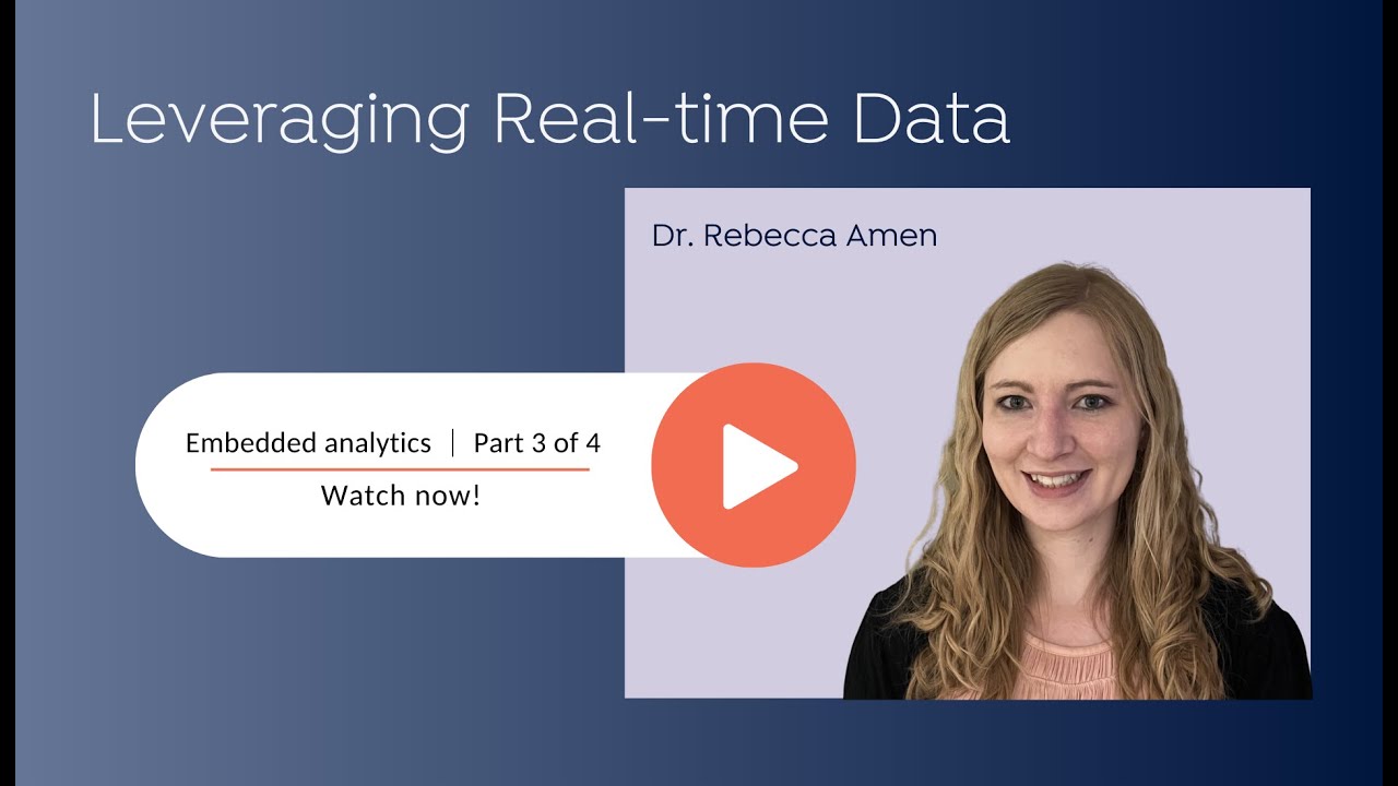 Mastering Big Data for TDM - Embedded analytics - 3 of 4