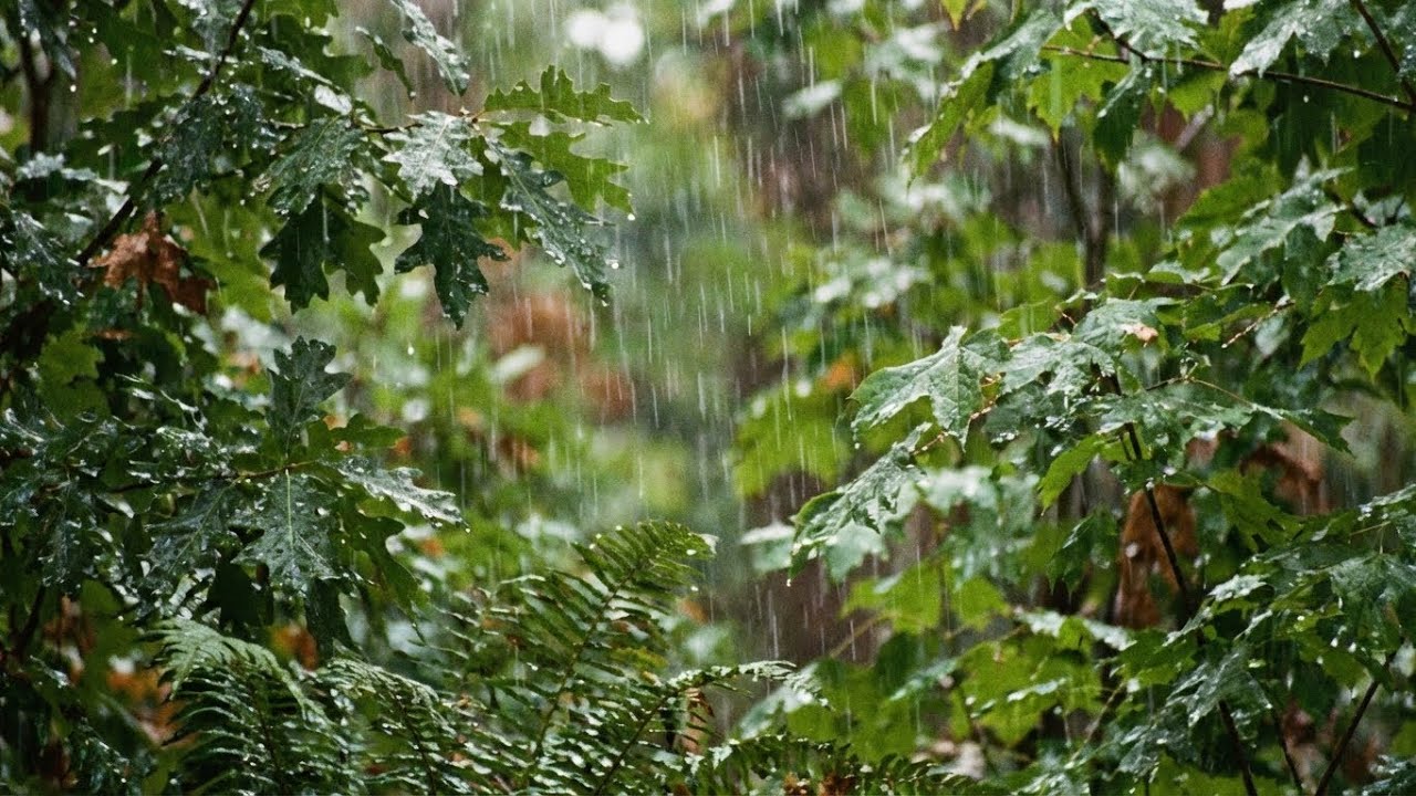Rain Sounds Recorded on a Comfortable Rainy Day - Nature's Music, Sleep-Inducing White Noise