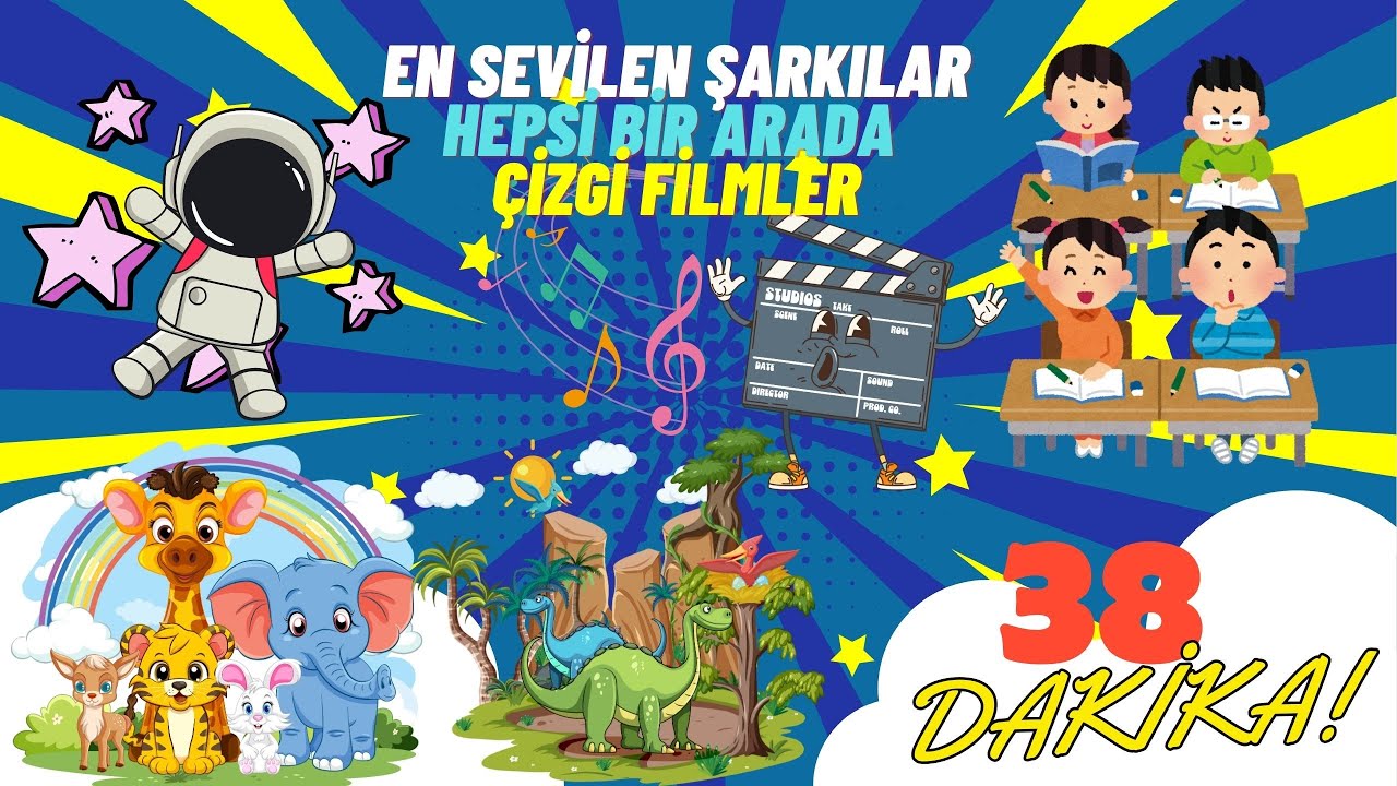 En Eğlenceli Çizgi Film ve Şarkılar Üstelik 38 Dakika! 🎶 | Öğren, Keşfet, Eğlen!
