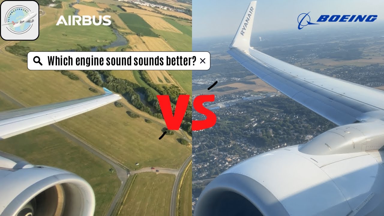 AIRBUS A320 vs. BOEING 737-800 | CFM56-5B4 vs. CFM56-7B27 | engine roar comparison | flying2travel