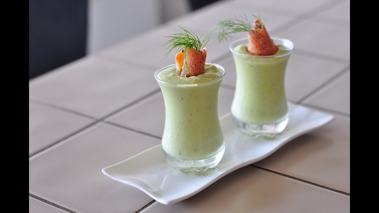 Salmon with avocado mousse