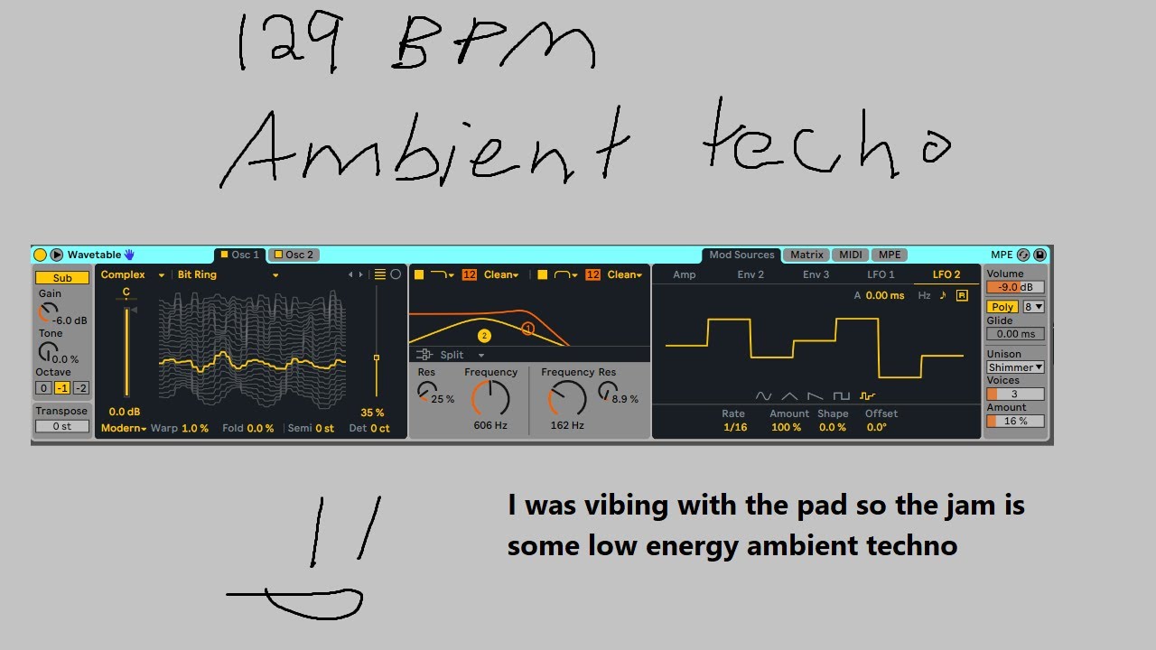 Techno Production | Wavetable Workflow | Ambient Techno in Ableton live