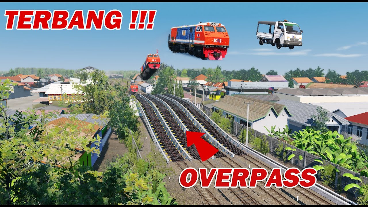 Apa Yang Terjadi Jika Kereta Api Lewat OVERPASS Tanjakan 😄