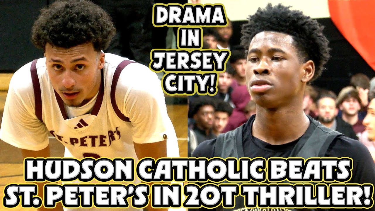 Hudson Catholic 74 St. Peter's Prep 70 (2OT) | HS Basketball | Hawks Win in Dramatic Ending!