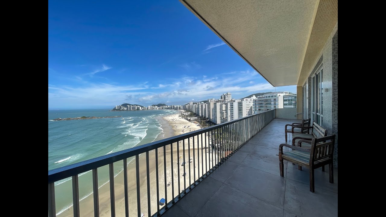 APARTAMENTO FRENTE PARA O MAR NA PRAIA DAS PITANGUEIRAS COM 6 SUÍTES E 4 VAGAS DE GARAGEM - GUARUJÁ