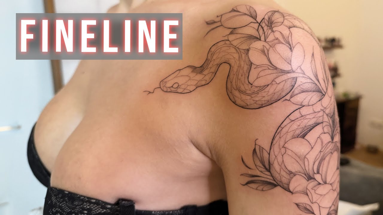How to Tattoo FINELINE - Beginner Tutorial