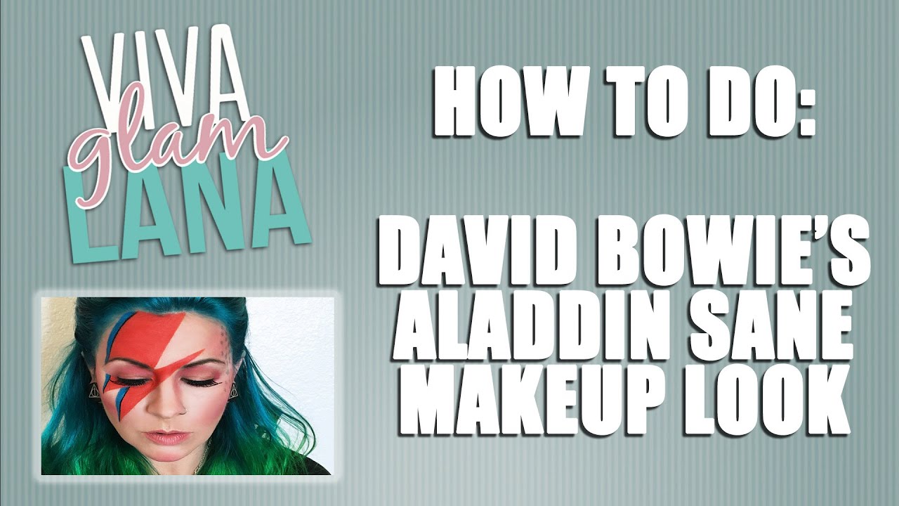 How to do David Bowie's Aladdin Sane Makeup Look - VivaGlamLana