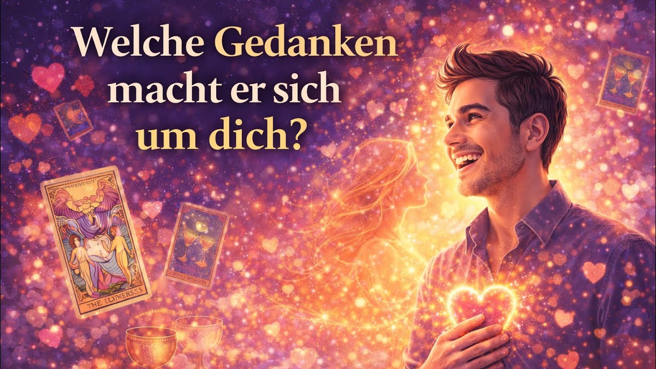 Was geht ihm durch den Kopf, wenn er an dich denkt? 👩‍❤️‍👨🔮#liebe#tarot 