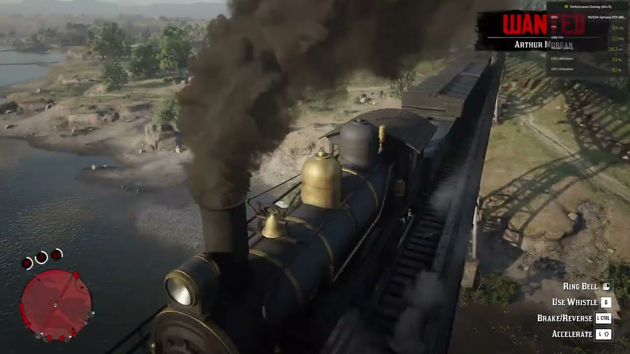 Driving a Train in RDR2 | Epic Wild West Railroad Adventure